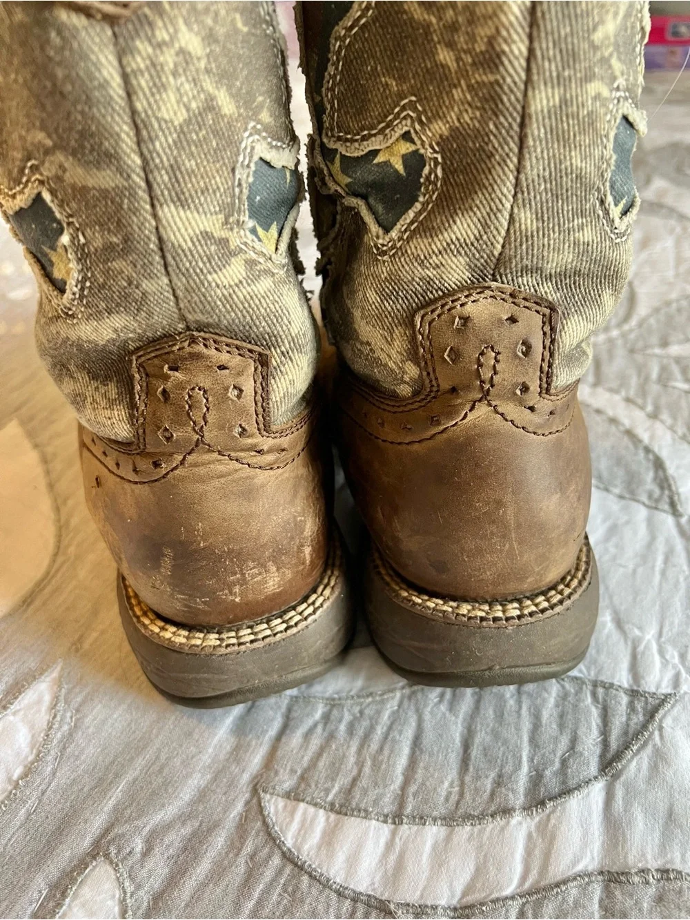 Cody James Tychee Camo Flag Western Boots Mens 10D BCJSP20P108 Brothers Sons